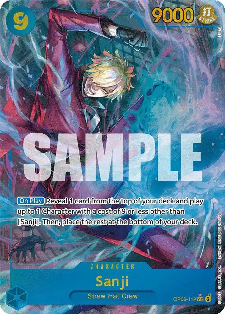 Sanji OP06-119 (Secret) Wings of Captain ONE PIECE Card Game
