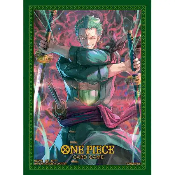 One Piece Trading Card Game Assortment 11 Roronoa Zoro Card Sleeves