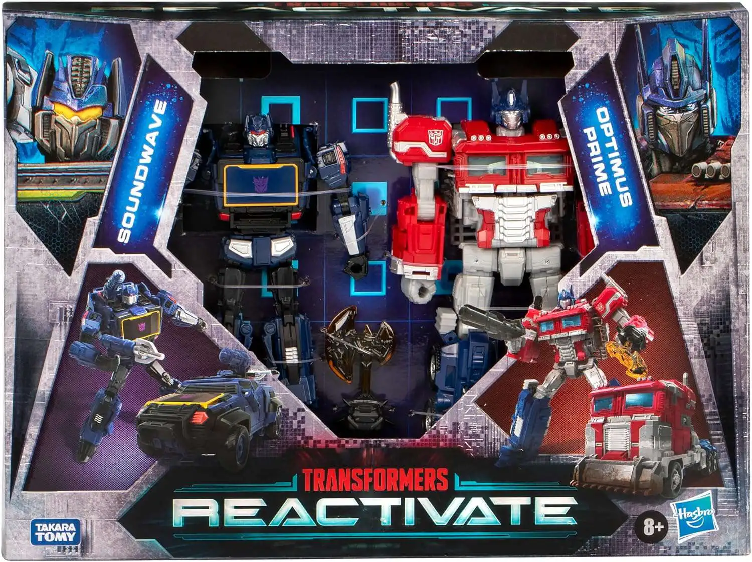 Transformers Reactivate Soundwave & Optimus Prime Action Figure 2-Pack [Video Game-Inspired] (Pre-Order ships January)