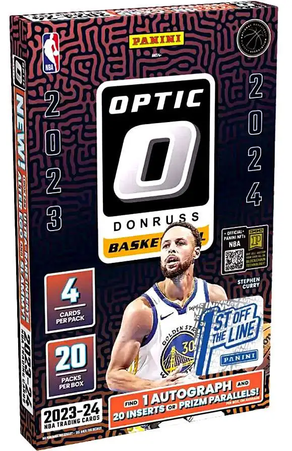 NBA Donruss 2023-24 Optic Basketball Trading Card HOBBY FOTL Box #1st Off The Line [20 Packs]