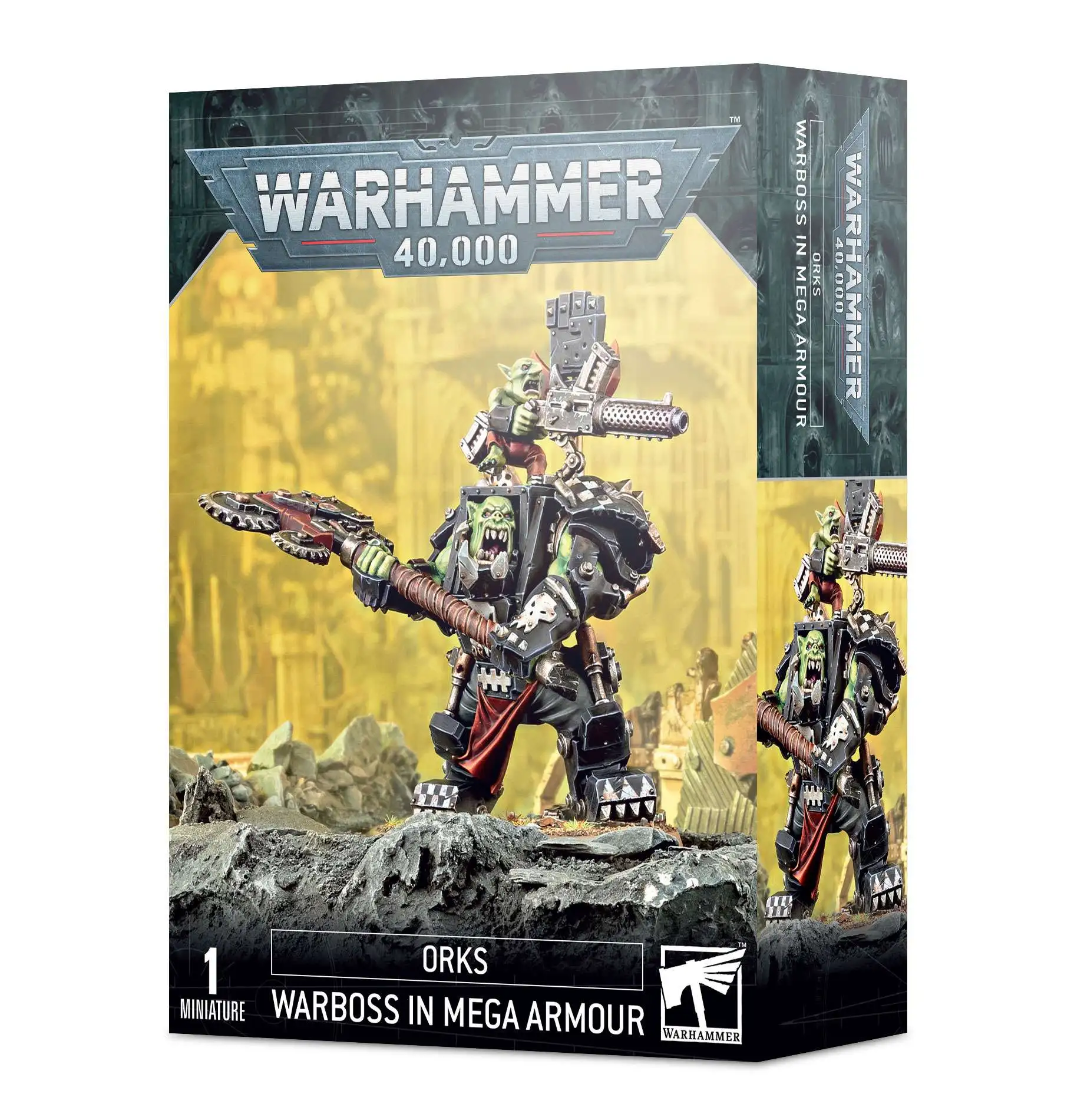 Warhammer 40,000 Warboss in Mega Armour Miniature