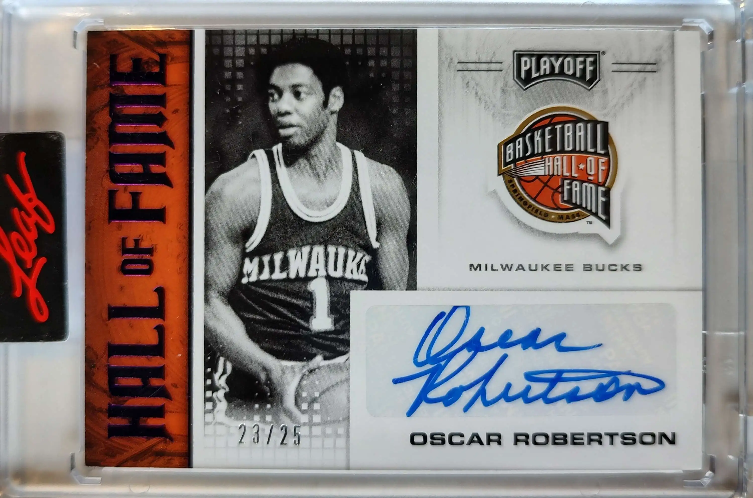 NBA 2020-21 Panini Chronicles Playoff Oscar Robertson 23/25 Autographed Single Card HOF-OSC [Hall of Fame]