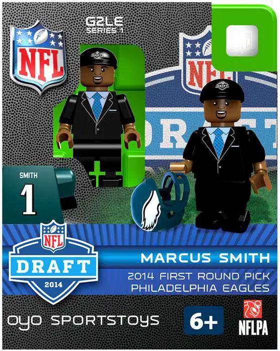 Philadelphia Eagles NFL 2014 Draft First Round Picks Marcus Smith Minifigure