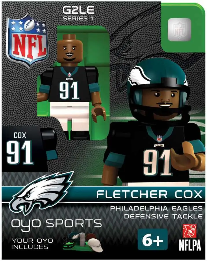 NFL Philadelphia Eagles NFL Generation 2 Series 1 Fletcher Cox Minifigure  OYO - ToyWiz