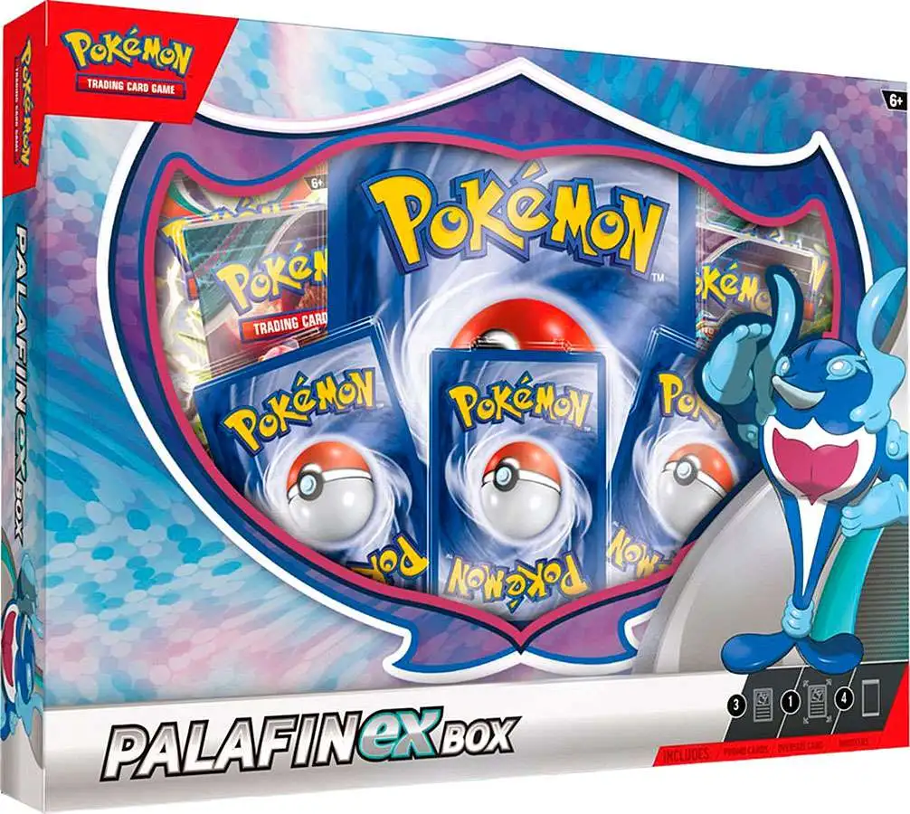 Pokemon Palafin ex Box [4 Booster Packs, 2 Foil Cards, Oversize Card & More]