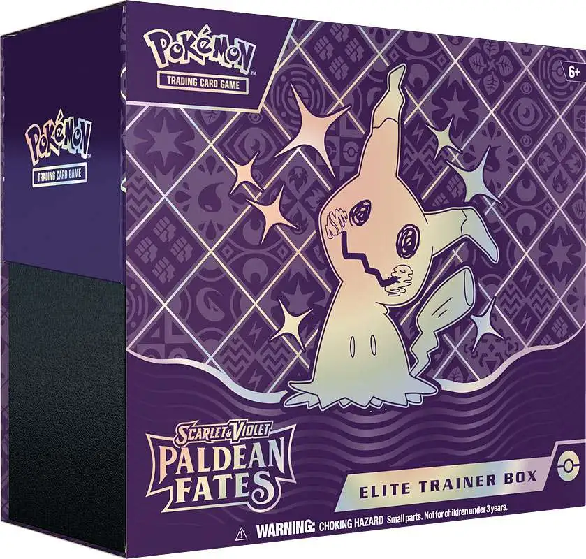 Pokemon Scarlet & Violet Paldean Fates Elite Trainer Box [9 Booster Packs, 1 Foil Promo Card, 65 Card Sleeves & More]