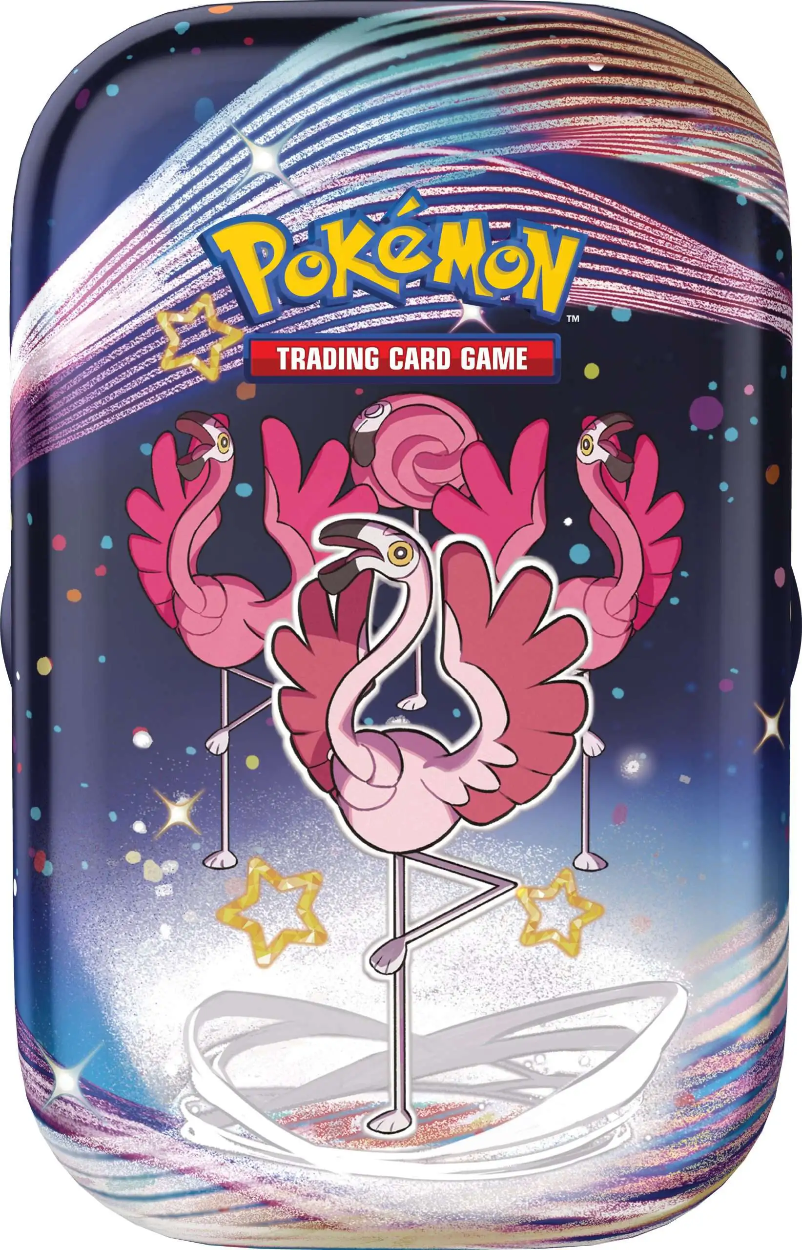 Pokemon Scarlet & Violet Paldean Fates Flamigo Mini Tin [2 Booster Packs & Art Card]