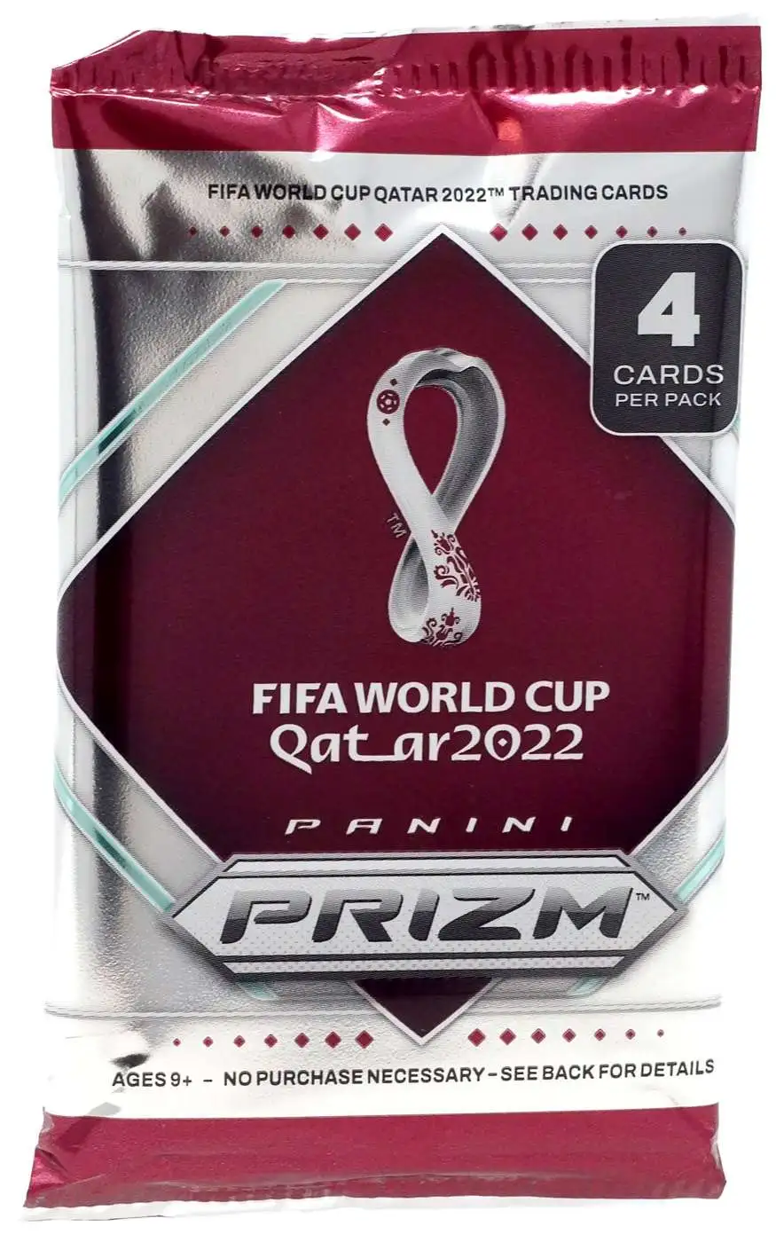 FIFA World Cup Prizm 2022 Qatar Soccer Trading Card BLASTER Pack 4
