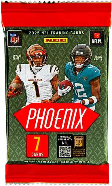 NFL Panini 2025 Phoenix Football Trading Card MEGA Pack [7 Cards]
