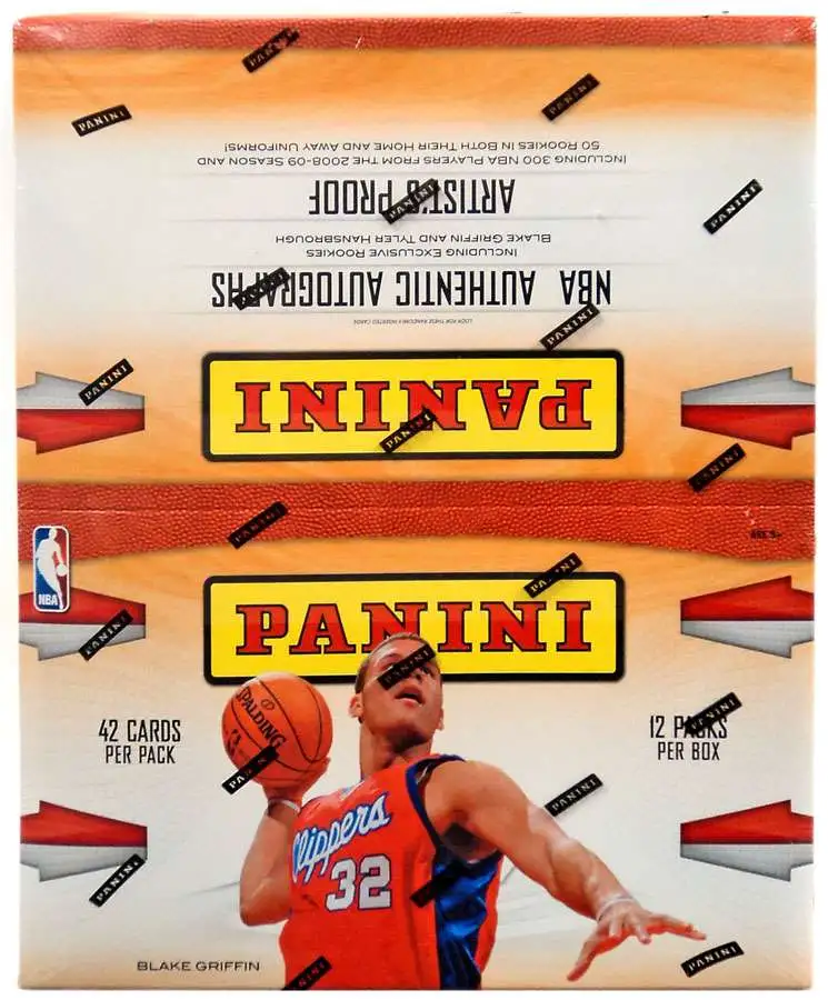 NBA Panini 2009 Basketball Trading Card VALUE Box [12 FAT Packs]