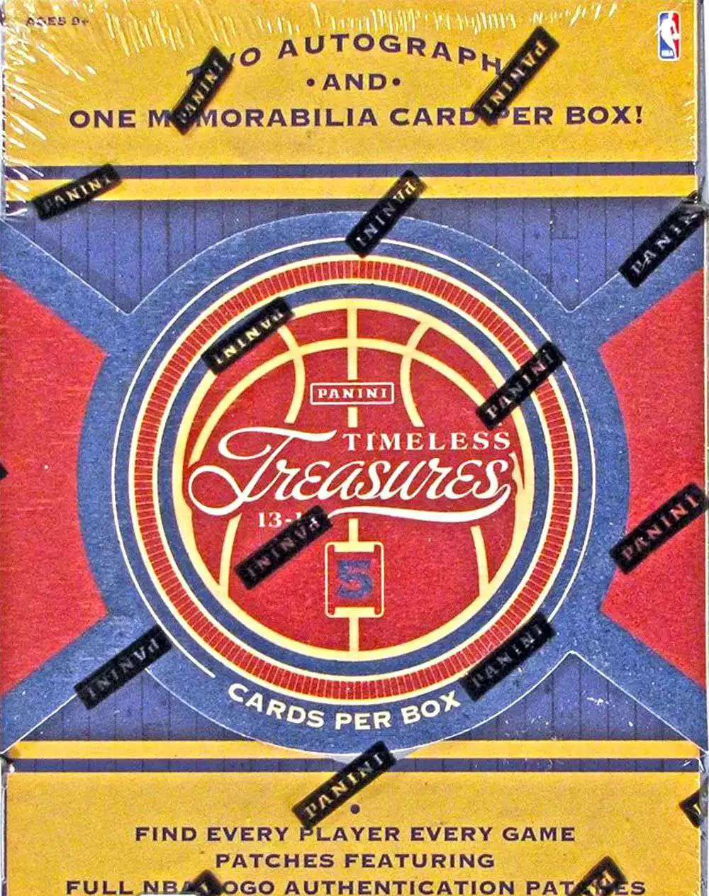 NBA Panini 2013-14 Timeless Treasures Basketball Trading Card HOBBY Box [2 Autographs & 1 Memorabilia Card!]