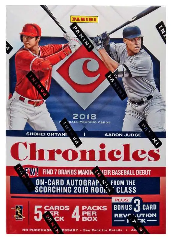 MLB 2018 Panini Chronicles Baseball Trading Card BLASTER Box [4 Packs]
