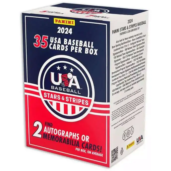 Team USA Panini 2024 Stars & Stripes Baseball Trading Card BLASTER Box [7 Packs]