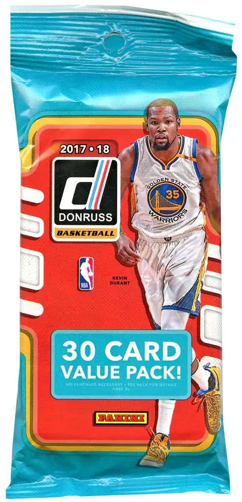 NBA Panini 2017-18 Donruss Basketball Trading Card VALUE Pack