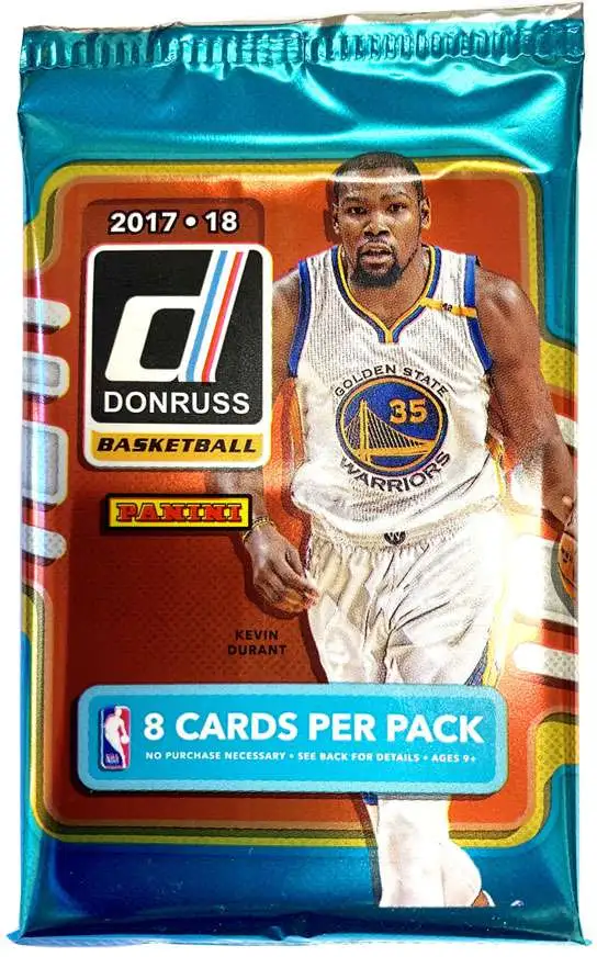 NBA Panini 2017-18 Donruss Basketball Trading Card RETAIL Pack 8 Cards ...