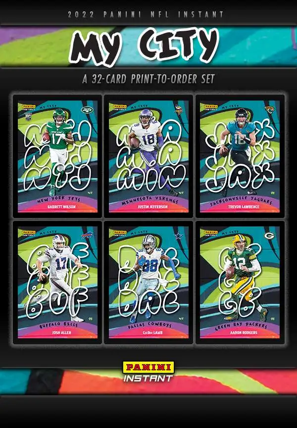 NFL 2022 Instant My City Football Trading Card Set [32 Cards]