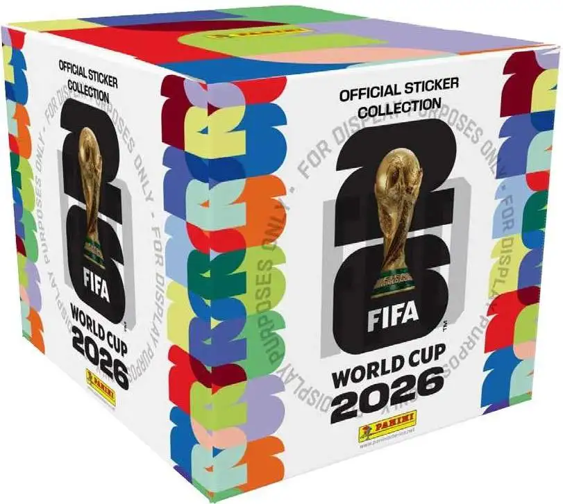 FIFA World Cup Panini 2026 Soccer Sticker Box [50 Packs] (Pre-Order ships June)