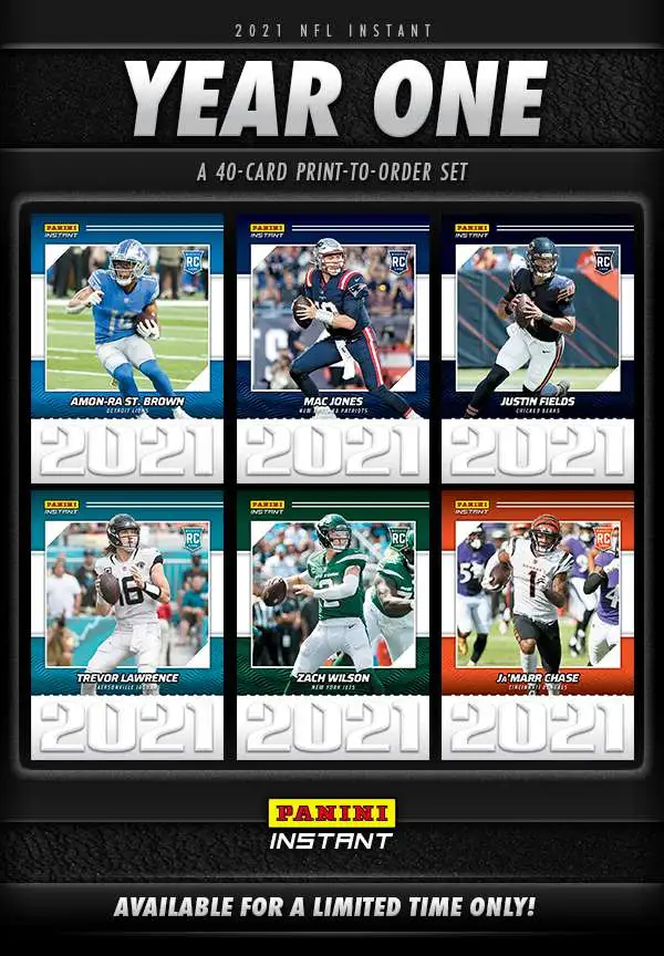 NFL 2021 Instant Year One Football Trading Card Set [40 Cards]