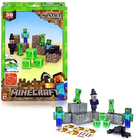 Minecraft Papercraft Overworld Minecraft Pack Build Set