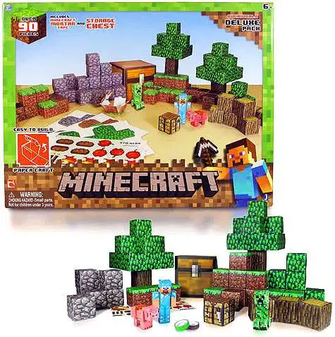 minecraft papercraft the diamond minecart