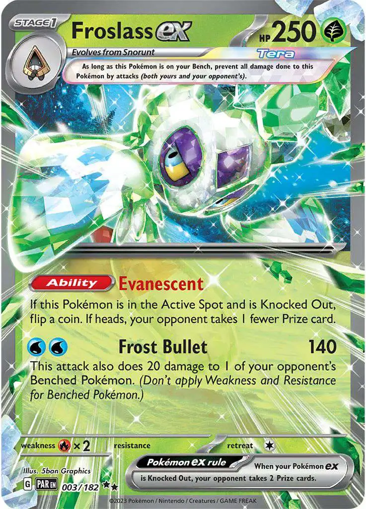 Pokemon Trading Card Game Paradox Rift Double Rare Froslass ex #3