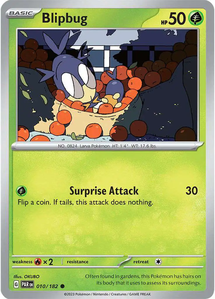 Pokemon Trading Card Game Paradox Rift Common Blipbug #10