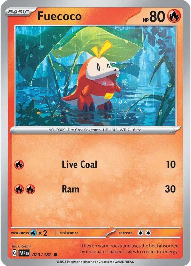 Pokemon Trading Card Game Paradox Rift Common Fuecoco #23