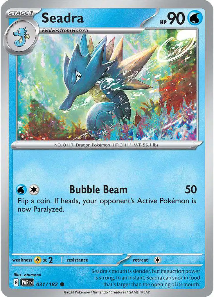 Pokemon Trading Card Game Paradox Rift Common Seadra #31