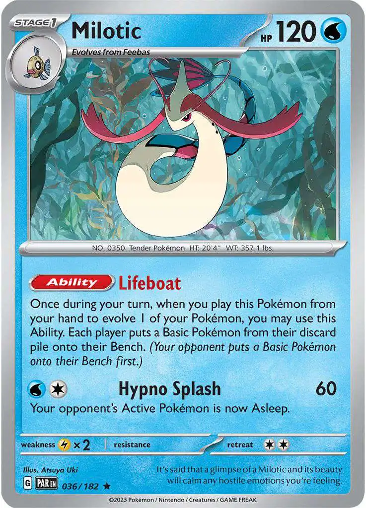 Pokemon Trading Card Game Paradox Rift Holo Rare Milotic #36