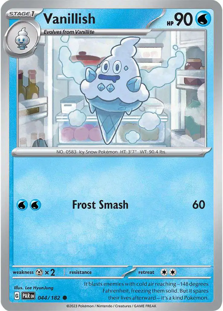 Pokemon Trading Card Game Paradox Rift Common Vanillish #44
