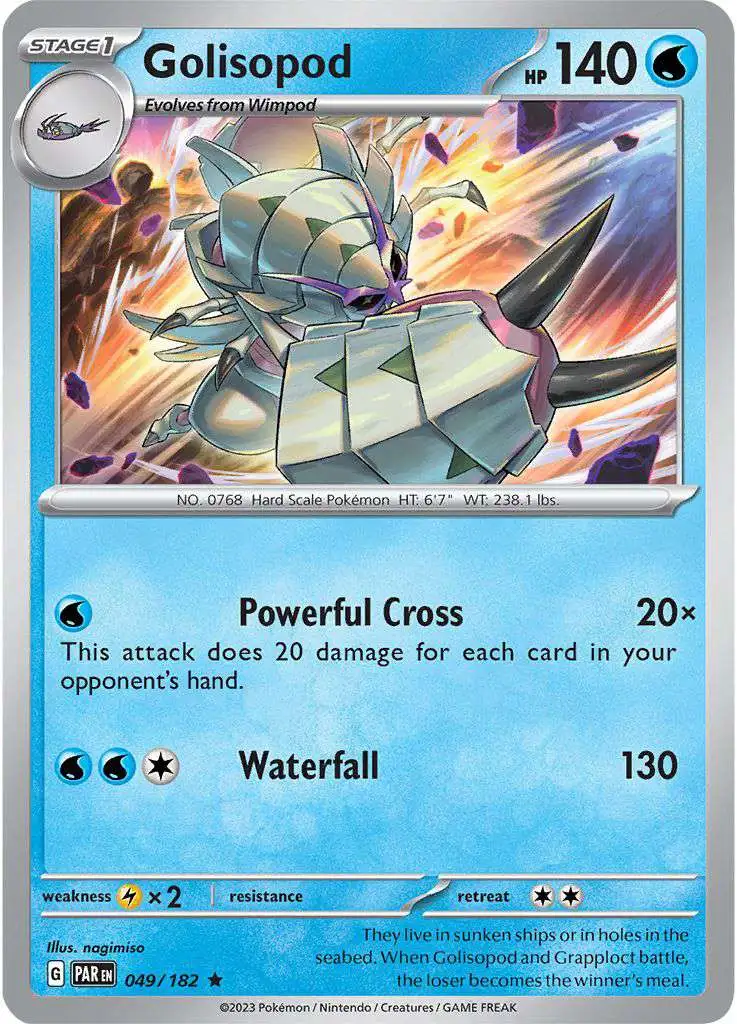 Pokemon Trading Card Game Paradox Rift Holo Rare Golisopod #49