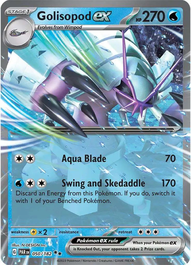 Pokemon Trading Card Game Paradox Rift Double Rare Golisopod ex #50