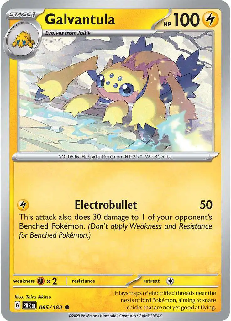 Pokemon Trading Card Game Paradox Rift Common Galvantula #65