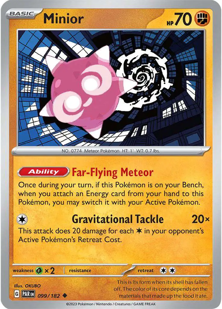 Pokemon Trading Card Game Paradox Rift Uncommon Minior #99