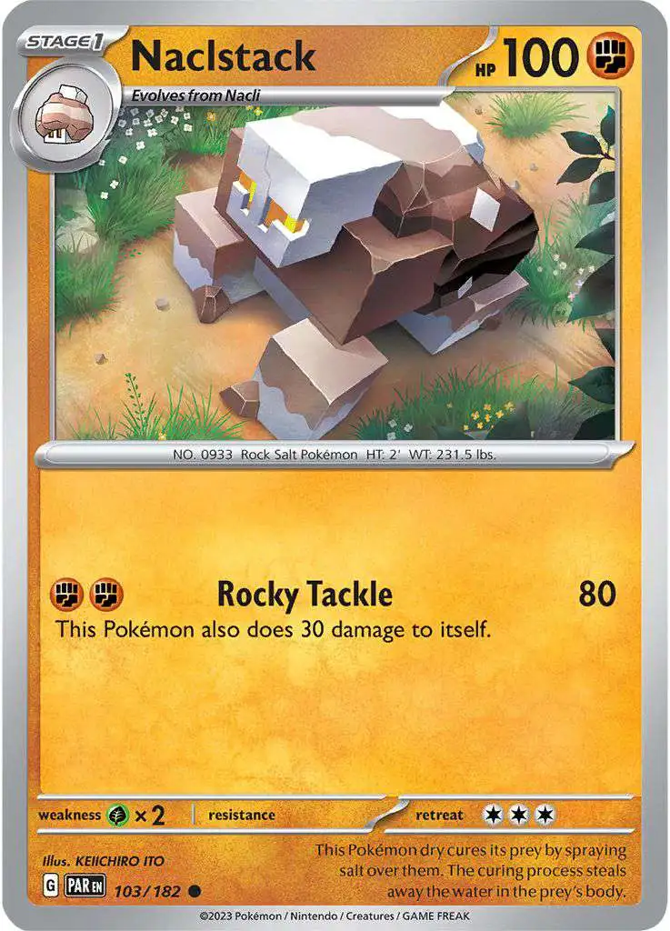 Pokemon Trading Card Game Paradox Rift Common Naclstack #103