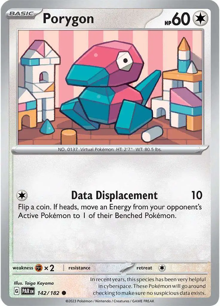 Pokemon Trading Card Game Paradox Rift Common Porygon #142