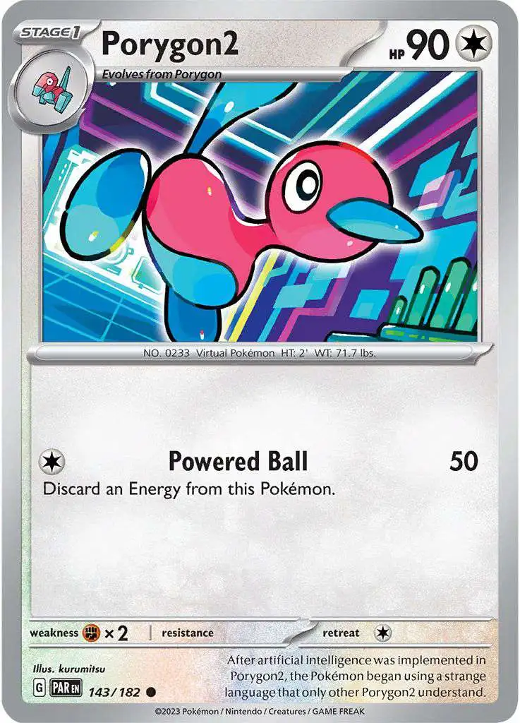 Pokemon Trading Card Game Paradox Rift Common Porygon2 #143