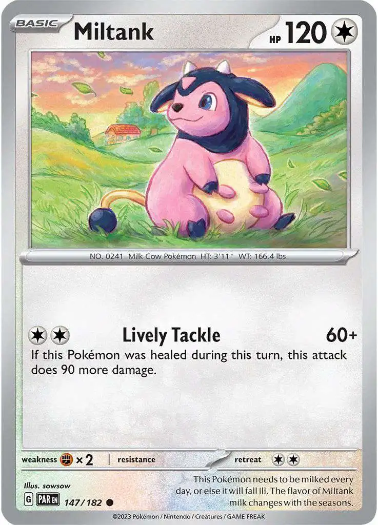 Pokemon Trading Card Game Paradox Rift Common Miltank #147