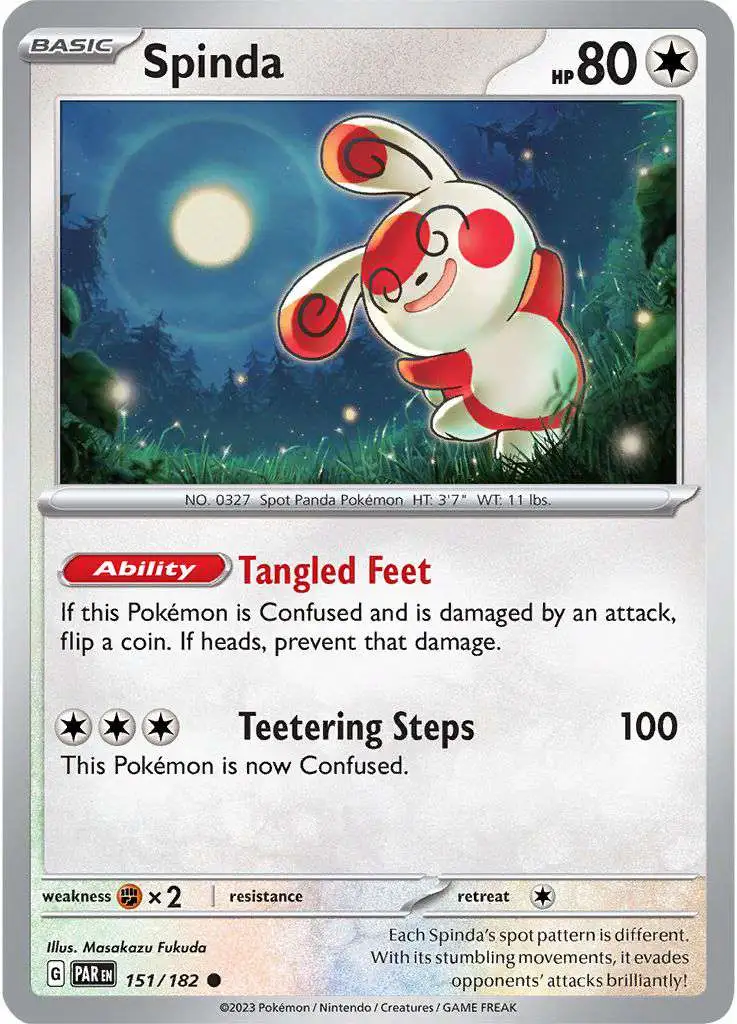 Pokemon Trading Card Game Paradox Rift Single Card Common Spinda 151 