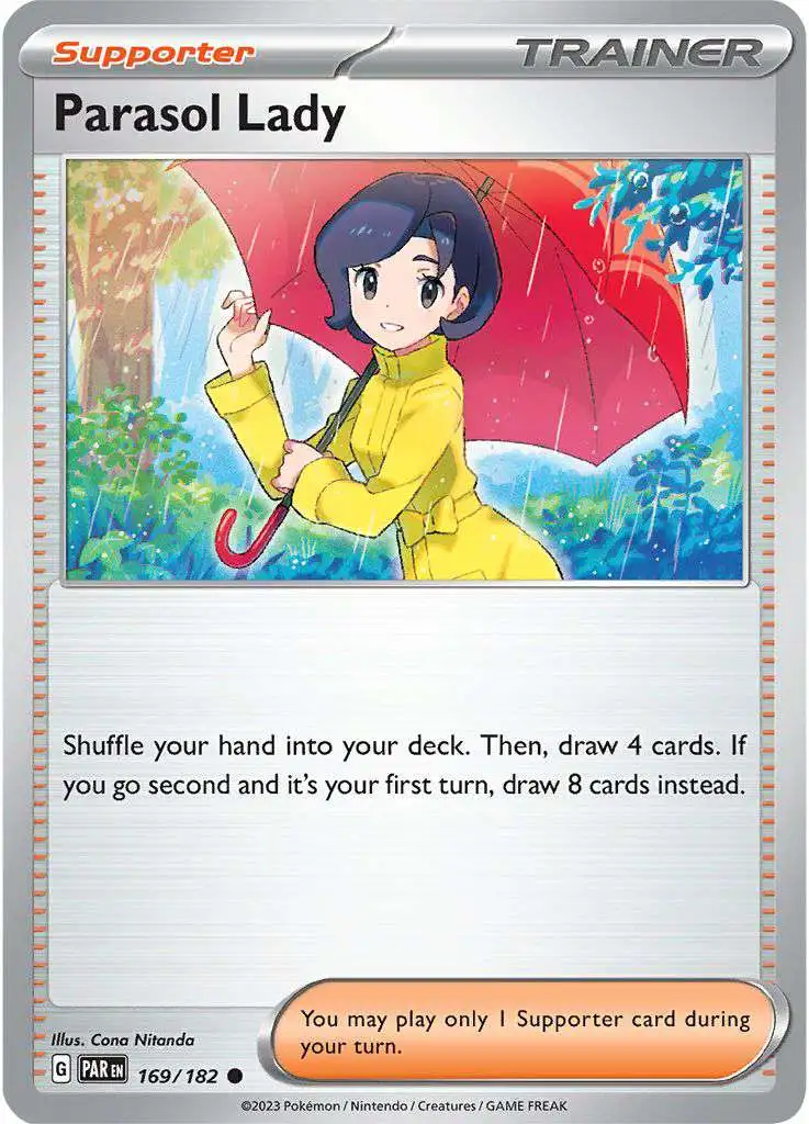Pokemon Trading Card Game Paradox Rift Common Parasol Lady #169
