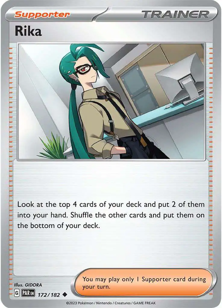 Pokemon Trading Card Game Paradox Rift Uncommon Rika #172