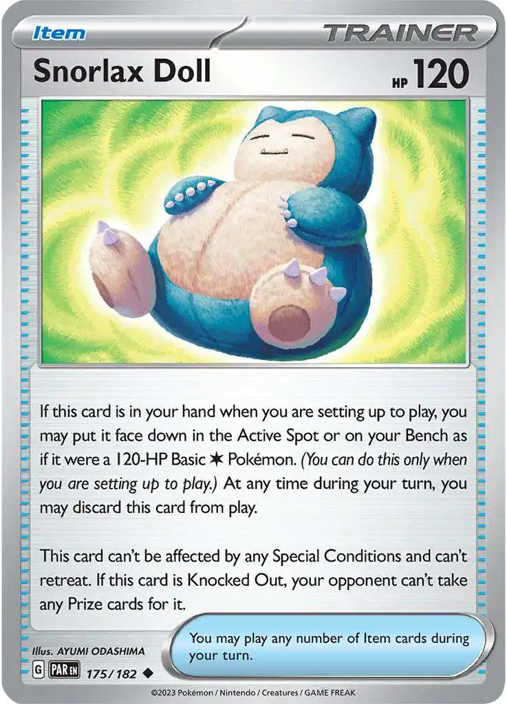 Pokemon Trading Card Game Paradox Rift Uncommon Snorlax Doll #175