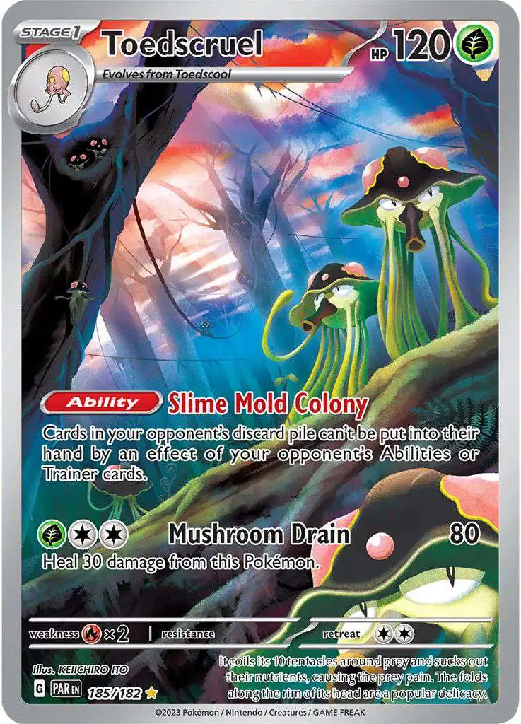 Pokemon Trading Card Game Paradox Rift Illustration Rare Toedscruel #185 [Illustration Rare]