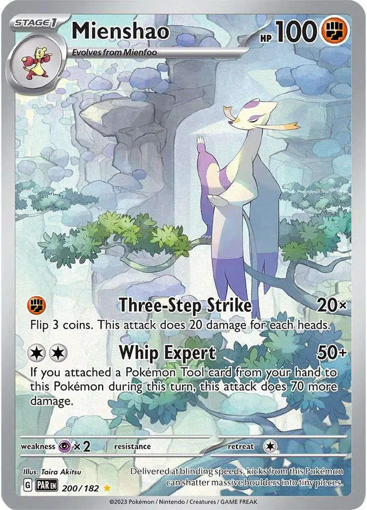 Pokemon Trading Card Game Paradox Rift Illustration Rare Mienshao #200