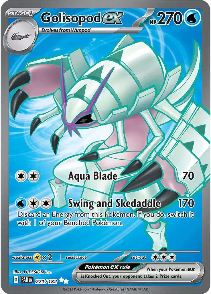 Pokemon Trading Card Game Paradox Rift Ultra Rare Golisopod ex #221