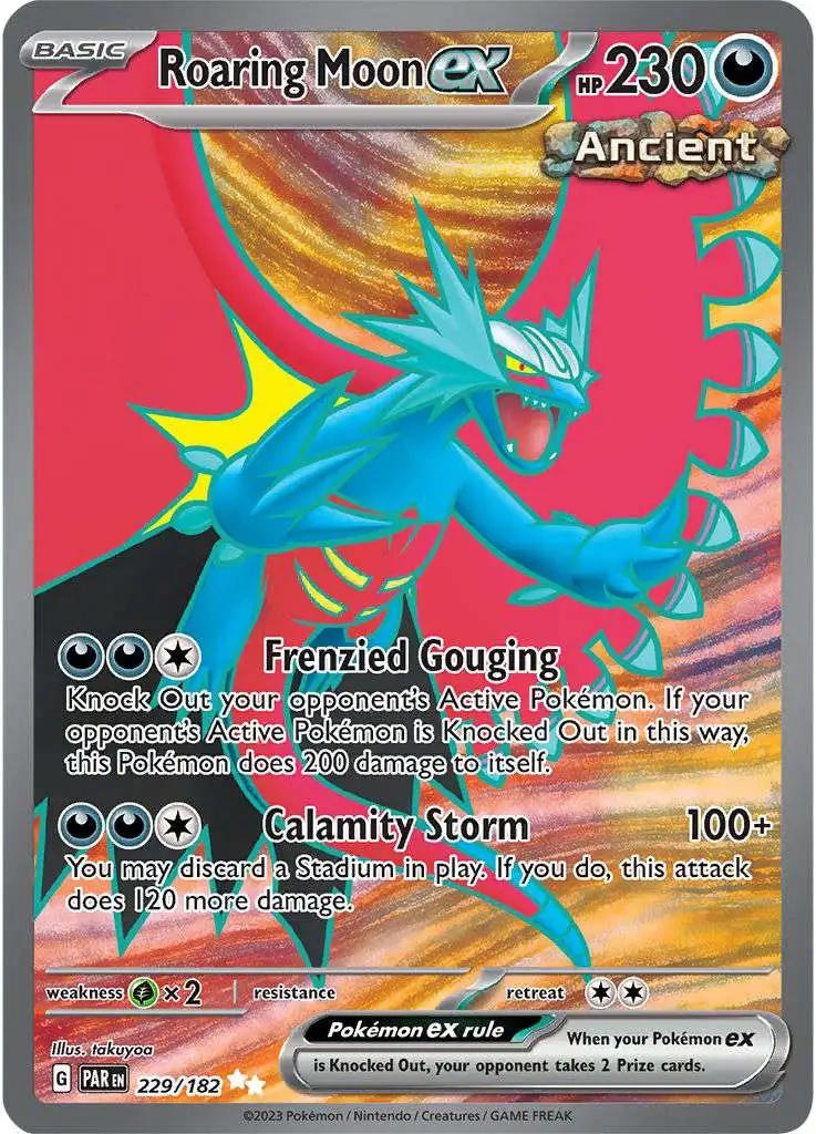 Pokemon Trading Card Game Paradox Rift Ultra Rare Roaring Moon ex #229