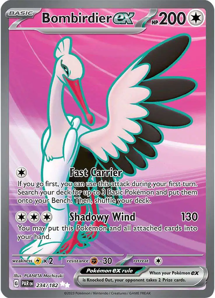 Pokemon Trading Card Game Paradox Rift Ultra Rare Bombirdier ex #234