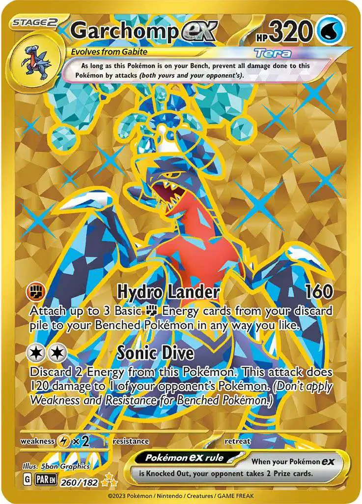 Pokemon Trading Card Game Paradox Rift Hyper Rare Garchomp ex #260