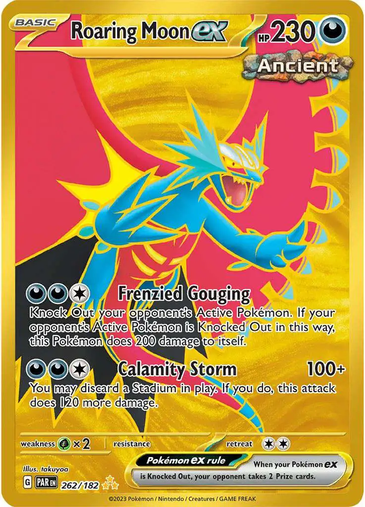 Pokemon Trading Card Game Paradox Rift Hyper Rare Roaring Moon ex #262