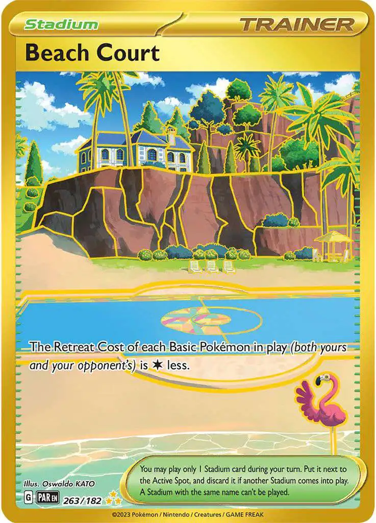 Pokemon Trading Card Game Paradox Rift Hyper Rare Beach Court #263
